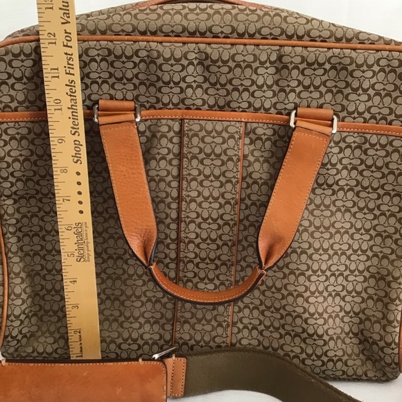 Coach Signature Hudson Commuter Bag Laptop Business Briefcase - Picture 13 of 14